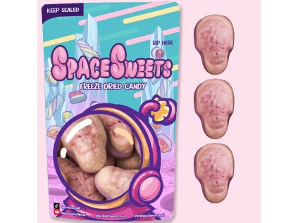 Freeze dried jelly skull