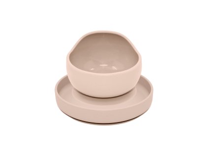 PETITE&MARS Szilikon étkészlet TAKE&MATCH 2 db tányér + tálka 6 hó+ (Desert Sand változat)