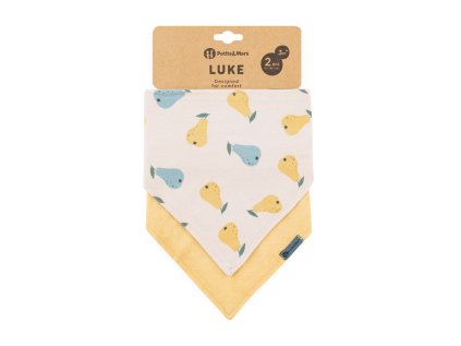 1418618 petite mars podbradnik bandana luke 2 ks beige pears intense ochre 3m