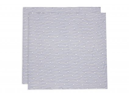 1420649 jollein plienky zavinovacie 2ks 115x115 cm miffy stripe navy