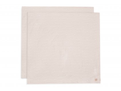 1420652 jollein plienky zavinovacie 2ks 115x115 cm miffy stripe biscuit