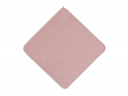 1421045 jollein osuska s kapucnou frote 100x100cm wild rose