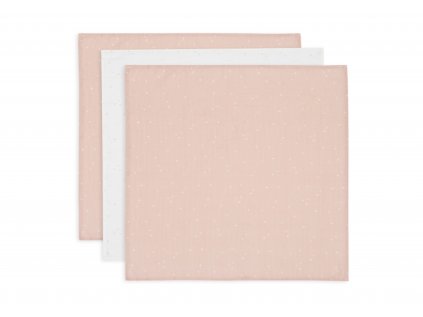 1421396 jollein plienky 3 ks 70x70 cm twinkling wild rose