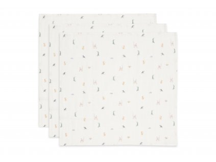 1421438 jollein plienky 3 ks 70x70 cm jungle jambo