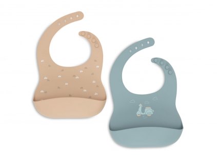 1421813 jollein podbradnik silikonovy on the go 2 ks