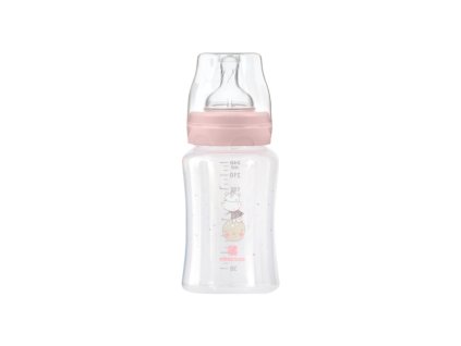 KikkaBoo Cumisüveg 240ml 3hó+ (Hippo Dreams Pink változat)