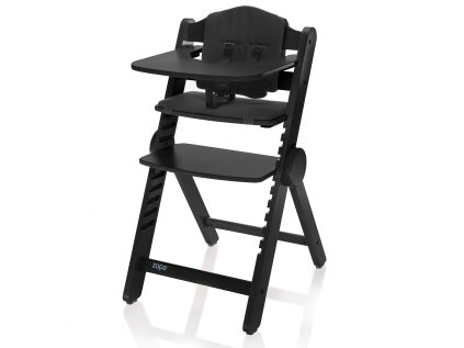 ZOPA Fa étkezőszék Clipp & Clapp (Variant Black, Fekete szín)