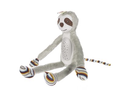 1424255 zopa plysovy detsky spac s projektorom a melodiami raccoon