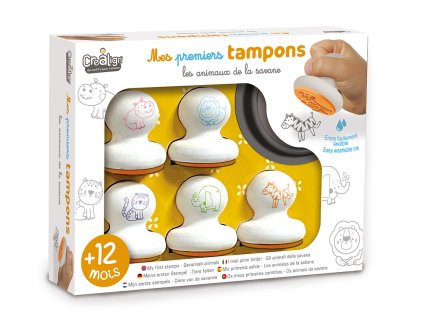 az én első bélyegzőim szavanna állatok 6 db crea lign CL202 1