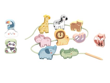 Tooky Toys TJ003 1 pasztell állatkákkal való játék