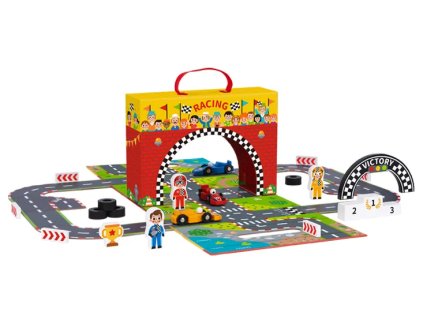 koffer és versenypálya tooky toys TJ089 1