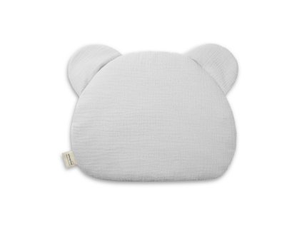 Sleepee mušelínový plochý vankúš Teddy Bear (Variant Grey)