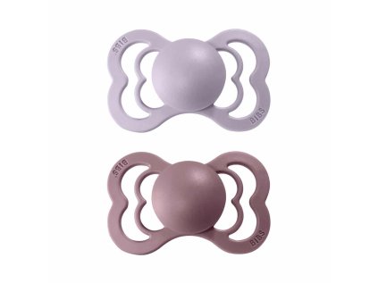 BIBS Supreme szimmetrikus cumik természetes gumiból 2 db - 1-es méret (Candy Apple / Haze változat)