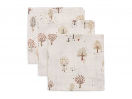 1448423 jollein obrusky muselinove 3 ks 31x31cm tiny park