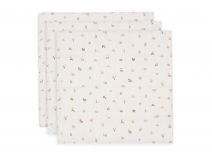 Jollein Pelenkák 3 db 70x70 cm (Variant Animal Friends)