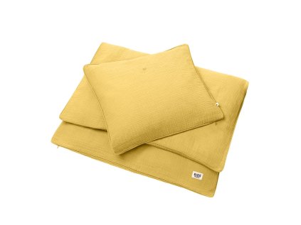 BIBS muszlin bio pamut gyerekágynemű Mustard