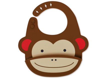 SKIP HOP Zoo Szilikon Nyálkendő Majom 6hó+ (Szilikon típusú)
