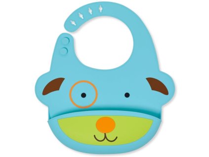 SKIP HOP Zoo Szilikon Előke Kutya 6hó+ (Szilikon típusú)