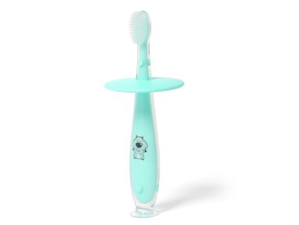 BABYONO Biztonságos fogkefe, menta, 12 hó+ (Menta változat)