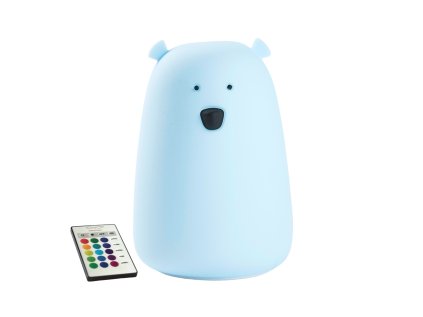 52 0042 gyermek érintőlámpa távirányítóval, nagy kék maci