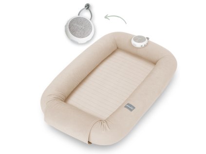 Multifunkčné hniezdočko pre bábätko s bielym šumom 3v1 Sleepee (Variant Sand)