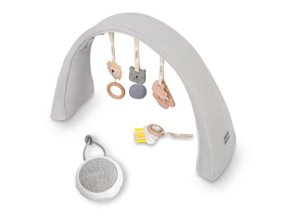 15645 állítható játékív játékokkal és fehér zajjal 2 az 1-ben Sleepee szürke