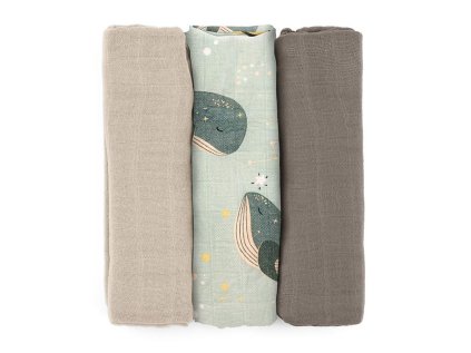 1455275 petite mars sada plienok bambusova muselinova 3ks moussy whale song 68 x 68 cm