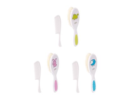 canpol babies finom babakefe és fésű, átlátszó