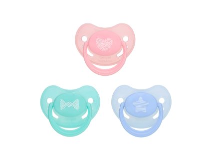 Canpol babies szilikon cumi, ortodontikus véggel, 18 hónapos kortól, pasztell