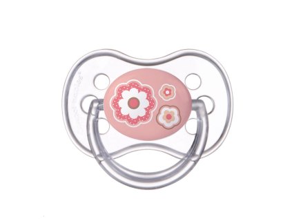 canpol babies szilikon cumi szimmetrikus heggyel 0 6m newborn baby rózsaszín