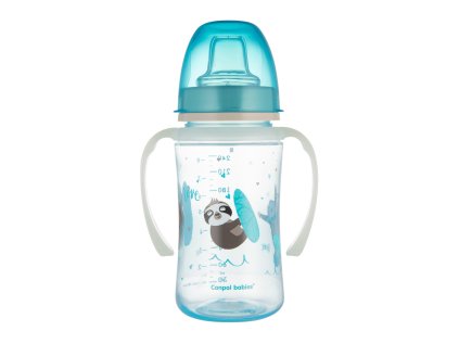 Canpol babies tréning pohár világító fogantyúkkal exotic animals 240ml kék