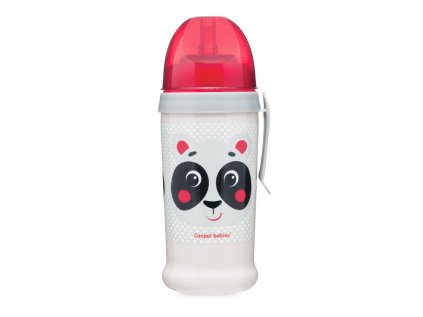 canpol babies sportpalack szívószálas Hello Little 350 ml bézs