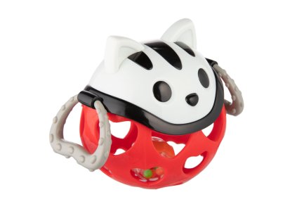 canpol babies interaktív játék csörgővel macska piros