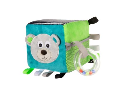 canpol babies puha szenzoros kocka 12x12x12 mackók