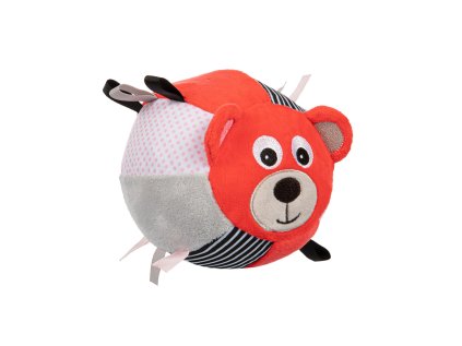 canpol babies plüss szenzoros labda macik piros