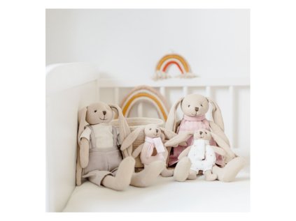 canpol babies nyuszi nyuszi csörgővel rózsaszín