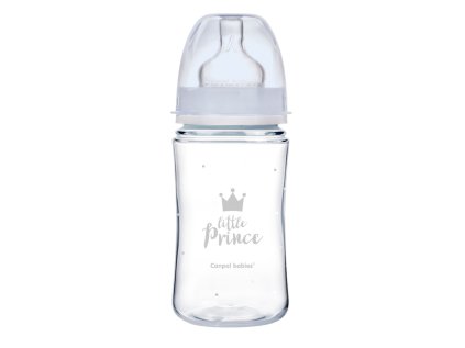 canpol babies széles nyakú royal baby cumisüveg 240ml kék
