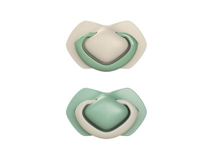 Canpol babies szimmetrikus szilikon cumikészlet light touch 0 6m pure color zöld
