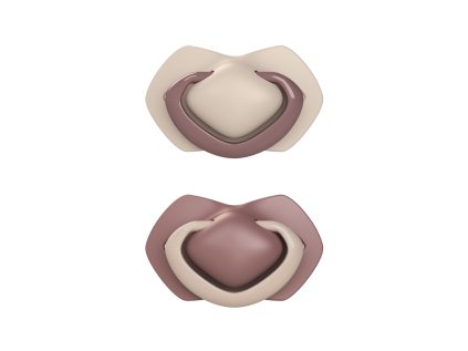 Canpol babies szimmetrikus szilikon cumikészlet light touch 6 18m pure color rózsaszín