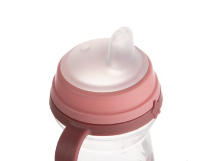 canpol babies itatópohár szilikon szívószállal firstcup bonjour paris 250ml rózsaszín