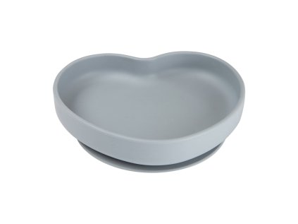 canpol babies silikonovy tanier s prisavkou srdce modry