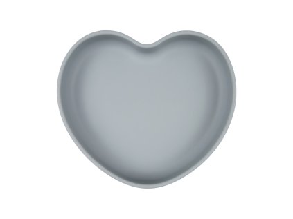 canpol babies szilikon tányér tapadókoronggal szív kék