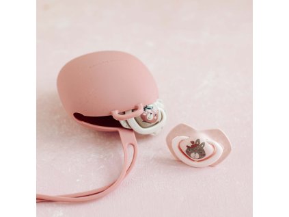 Canpol babies szilikon cumi tartó rózsaszín