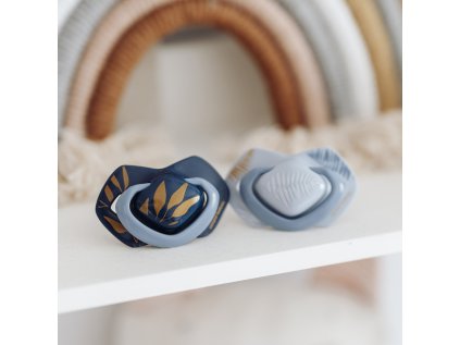 Canpol babies szilikon szimmetrikus Light Touch Gold cumi 6-18 hó 2 db kék