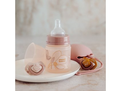 Canpol babies szilikon szimmetrikus cumi light touch gold 6 18m 2db rózsaszín