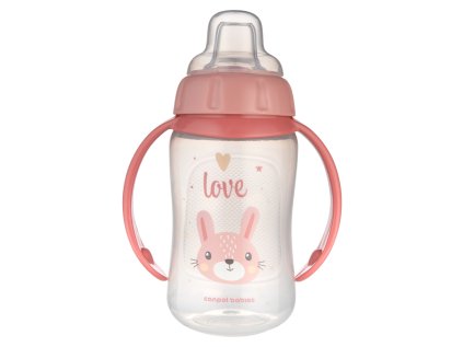 canpol babies itatópohár Cute Animals szilikoncsőrrel 320ml nyuszi