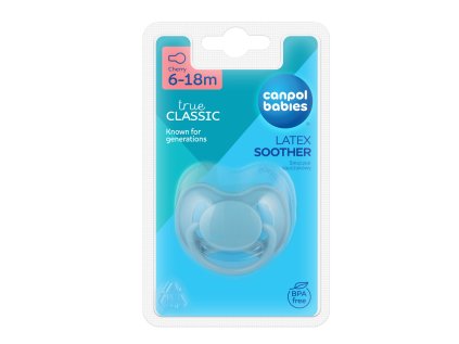 Canpol babies cumi kerekded, kaucsuk, nude 6-18 hó 1 db kék