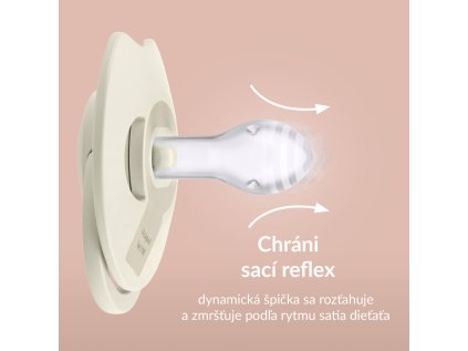 Lovi szilikon dinamikus cumi Prime 0-6 hó 1 db coconut