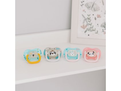 Canpol babies szilikon cumi, kerek, exotic animals 6-18m 1db panda