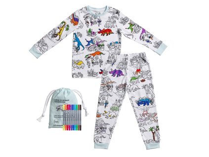 dinpj4 pizsama színezéshez dino színező és mosható 4 5 éves korig 01